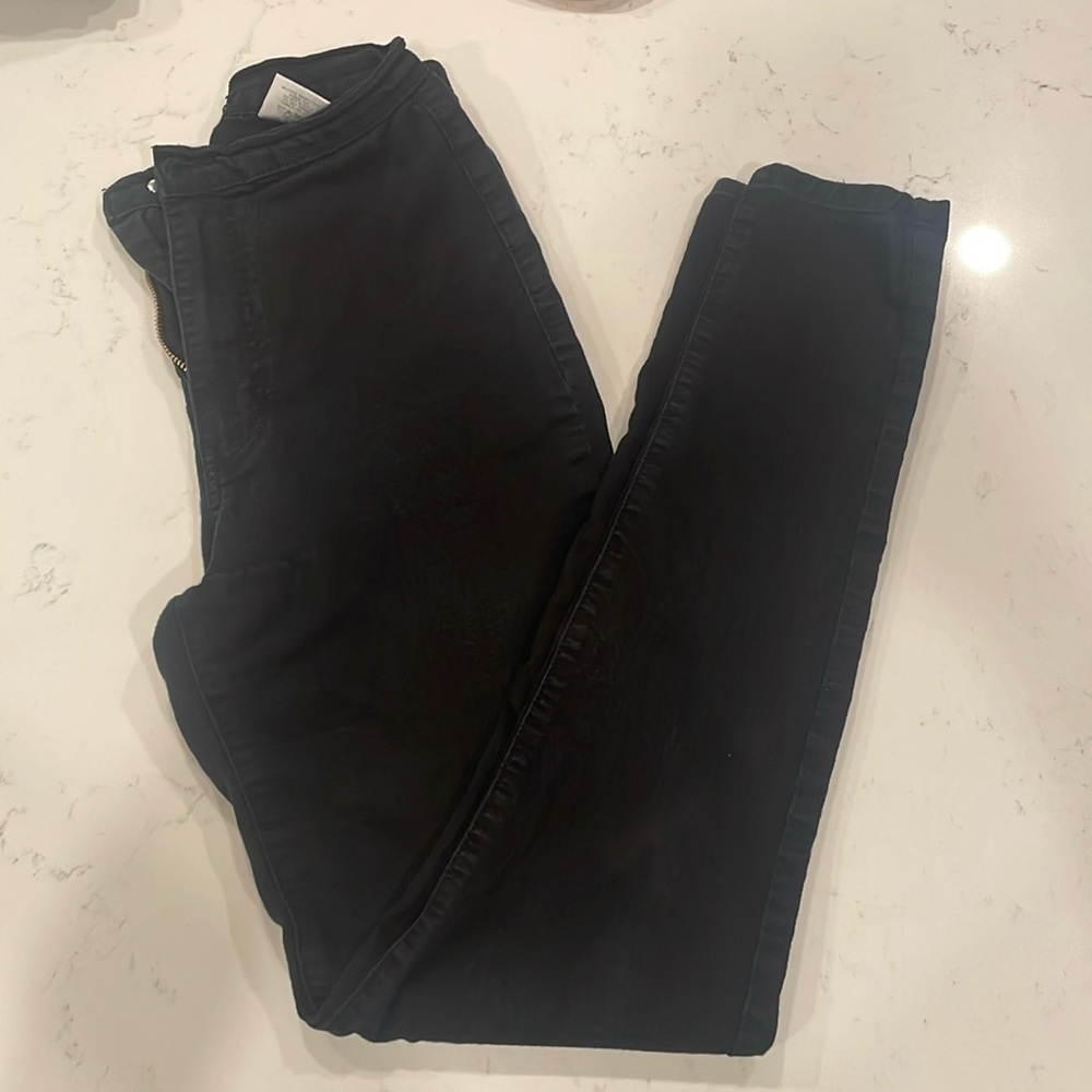 Fashion Nova Perfectly Classic Super High Waste Black Skinny Jeans Size 5 - Picture 7 of 9